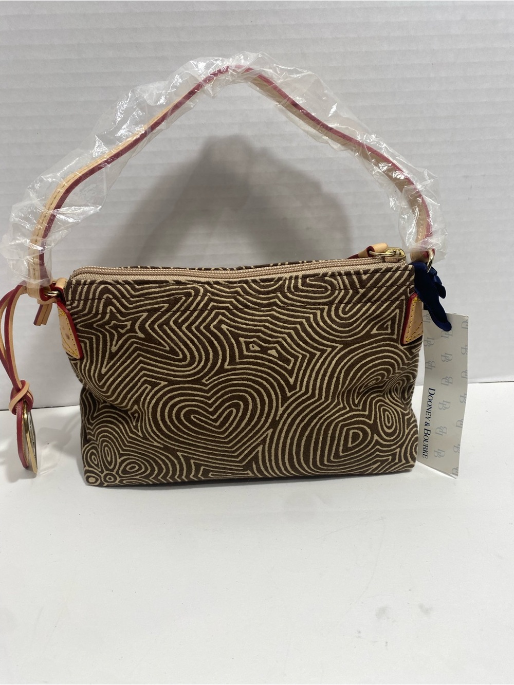 Dooney & Bourke Vintage Hearts & Stars Brown Shoulder Bag NWT